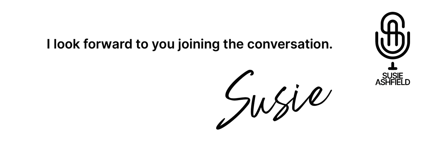 Susie Ashfield signature footer